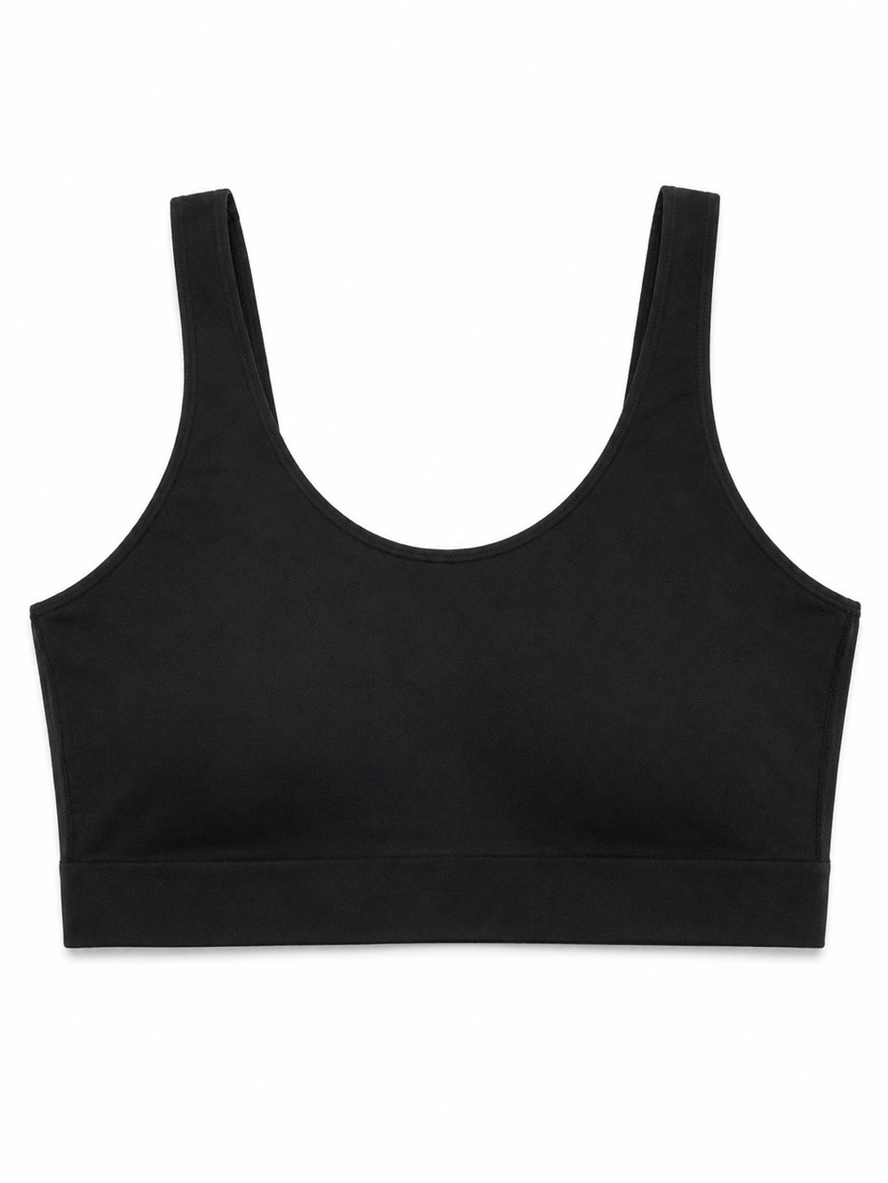 All in Motion Classic Black Seamless Crop Sports Bra